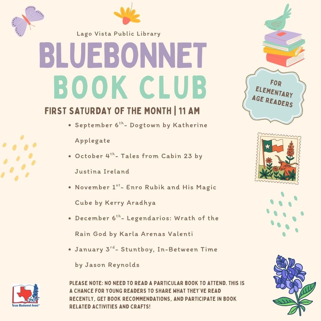 Bluebonnet Book Club General Flyer (1080 x 1080 px)