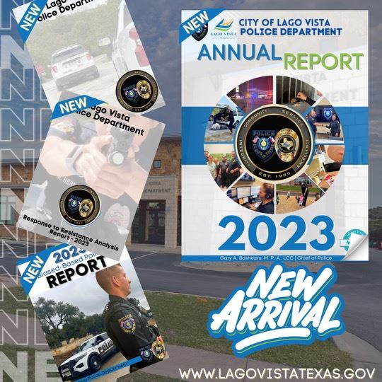 An image showing covers of the police department's annual reports