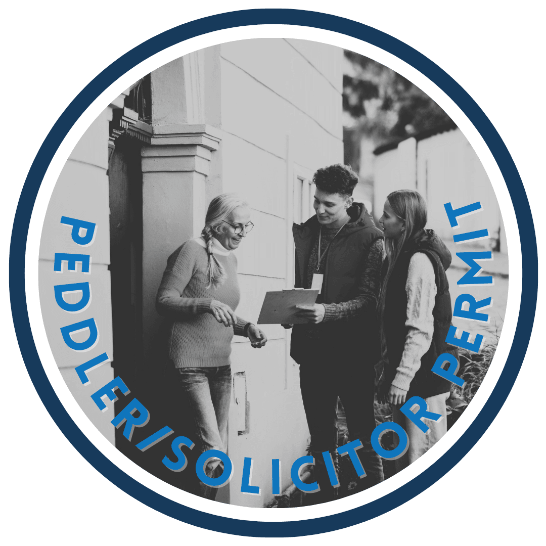 Peddler Solicitor Permit button